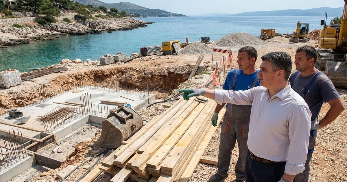Naređena obustava radova u Baošićima na obali