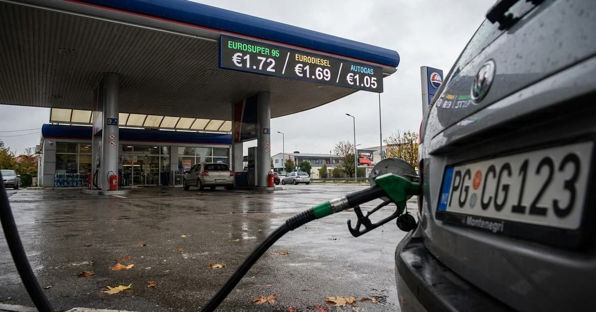 Cijena goriva u Crnoj Gori za novembar 2025: Detaljan pregled