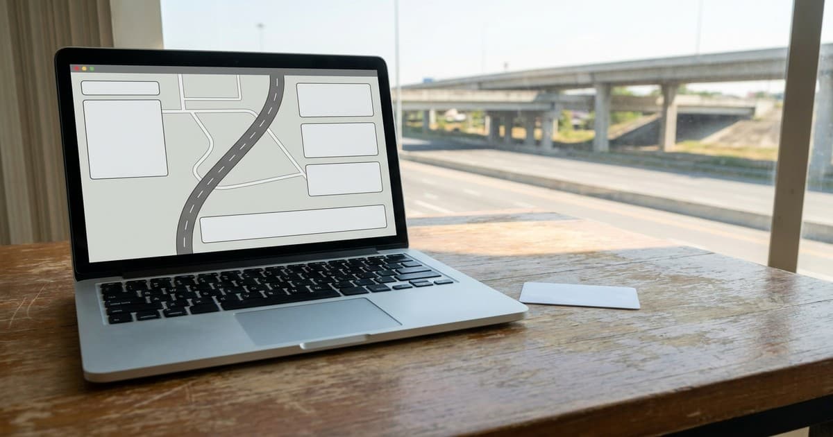 Laptop sa mapom i prevara sa putarinama