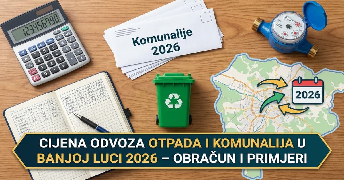 Koliko košta odvoz otpada u Banjoj Luci i kako se vrši obračun