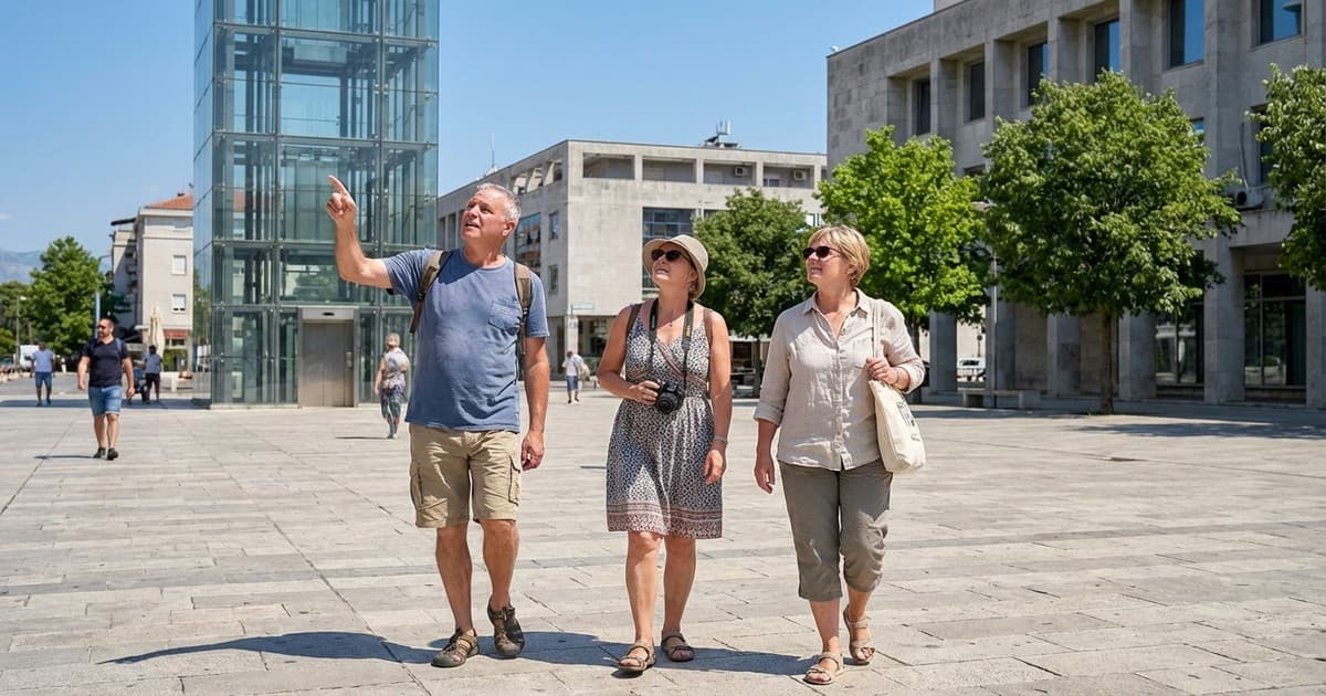 Turisti u centru grada i rast noćenja u Podgorici 2025