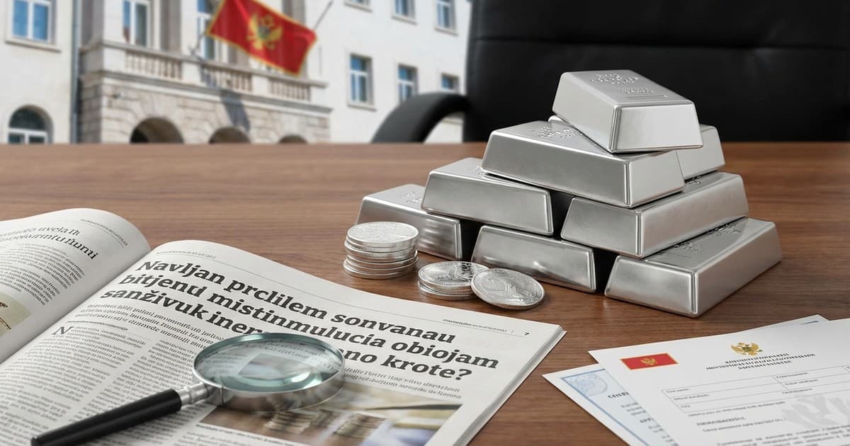 PDV od 21% diktira tržište investicionog srebra u Crnoj Gori