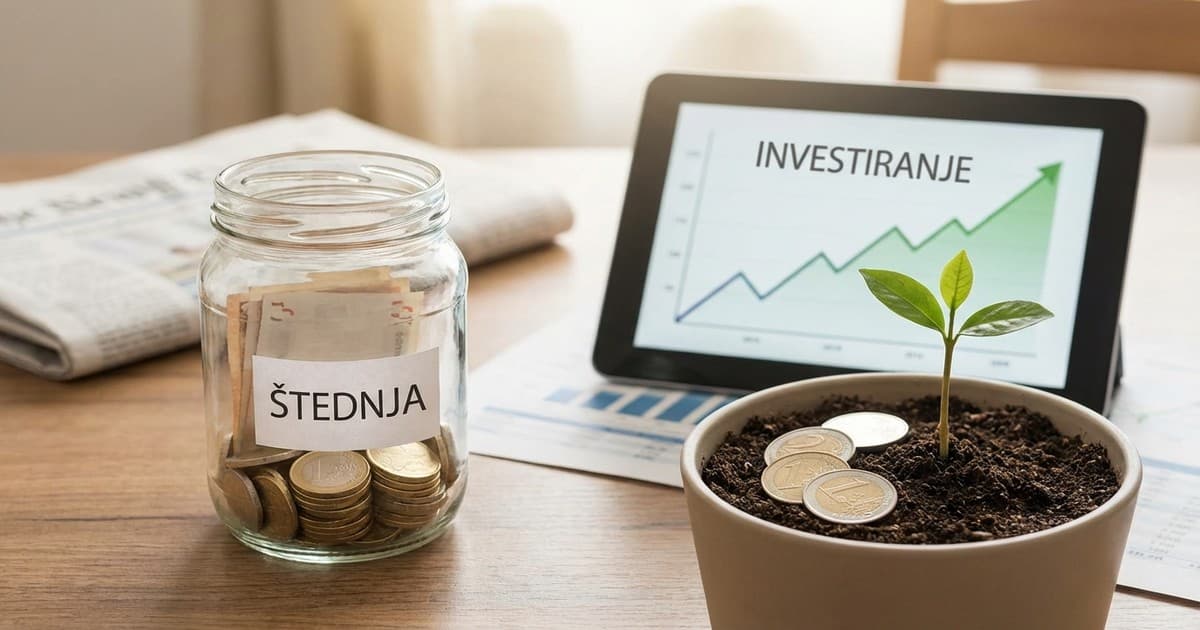 Razlika između štednje i investiranja u slici
