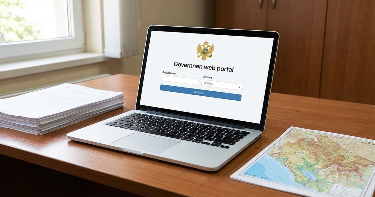 Kako ući u katastar Crne Gore i pretražiti nepokretnosti online
