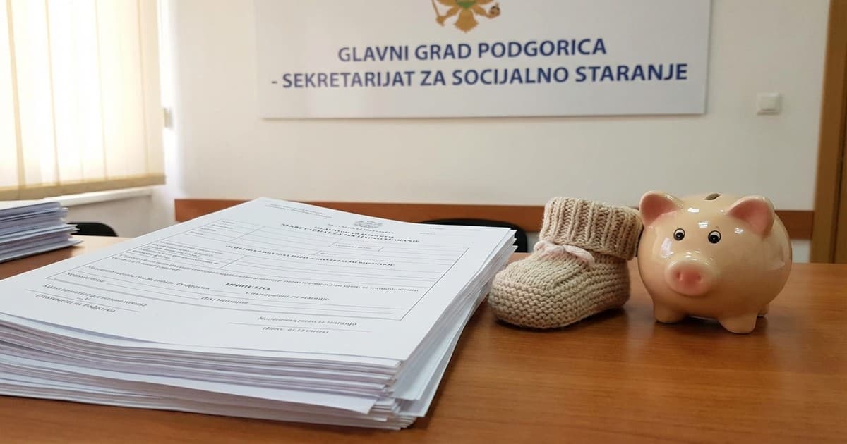 Podgorica: Roditelji za novorođenče dobijaju 1.100 eura