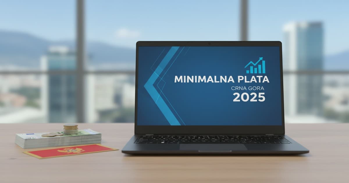 Minimalna plata u Crnoj Gori 2025