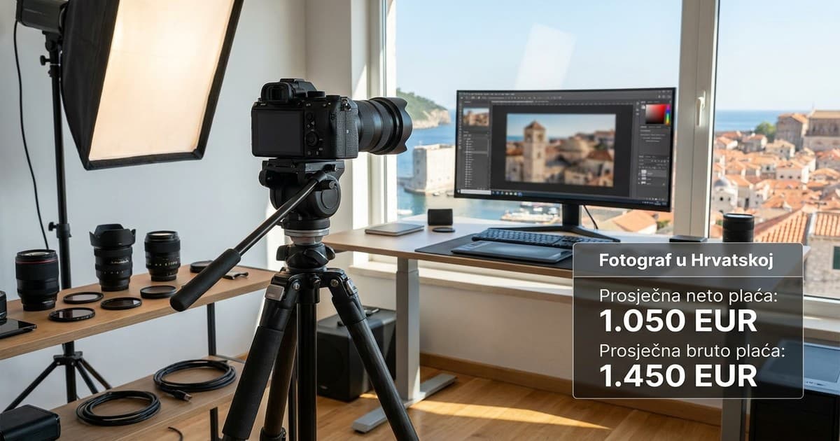 Prosječna plaća fotografa u Hrvatskoj
