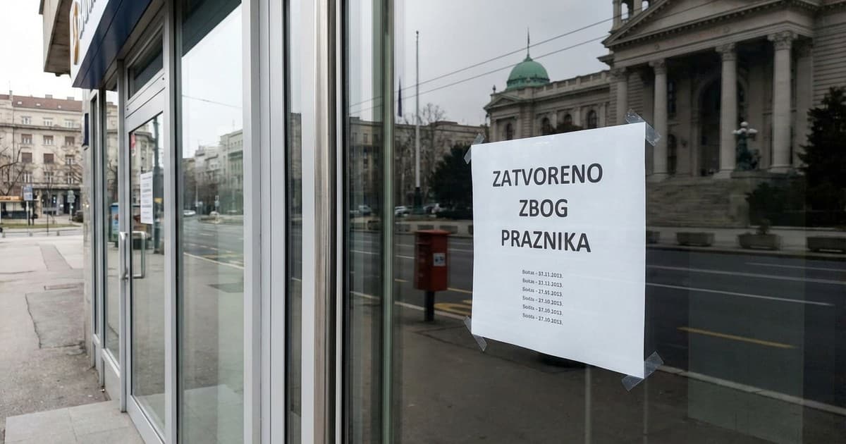 Državne institucije i banke zatvorene tokom praznika: Šta ostaje otvoreno građanima?