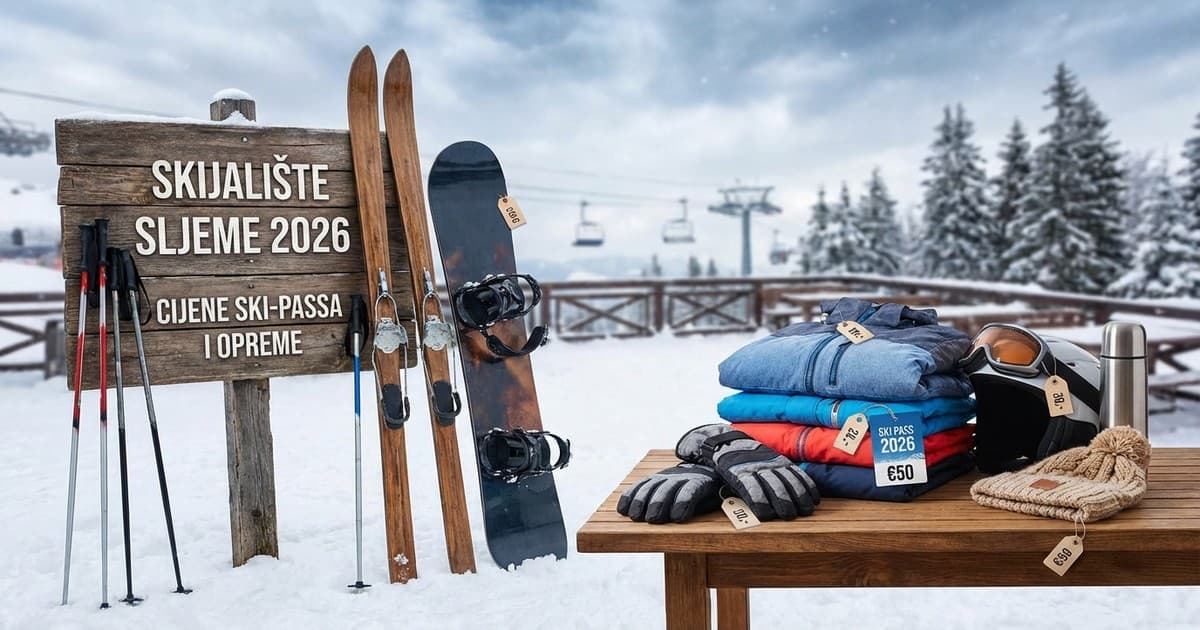 Koliko košta skijanje na Sljemenu u sezoni 2026