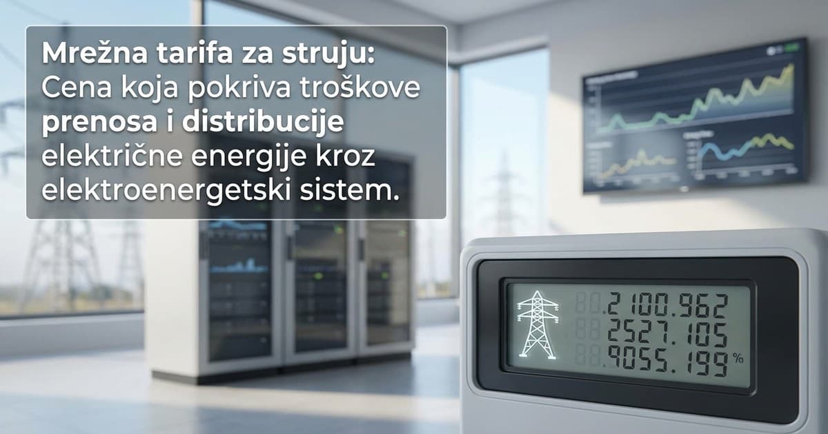 Šta je mrežna tarifa za struju i kako ona utiče na Vaš račun