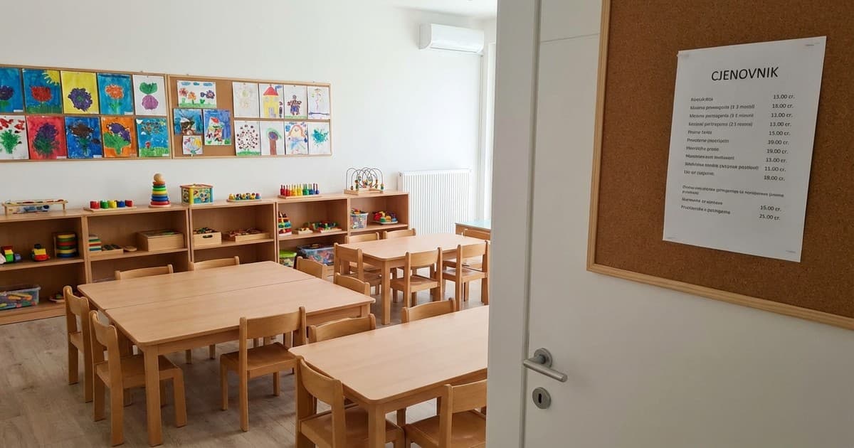 Privatni vrtici Podgorica cijene i izgled učionica