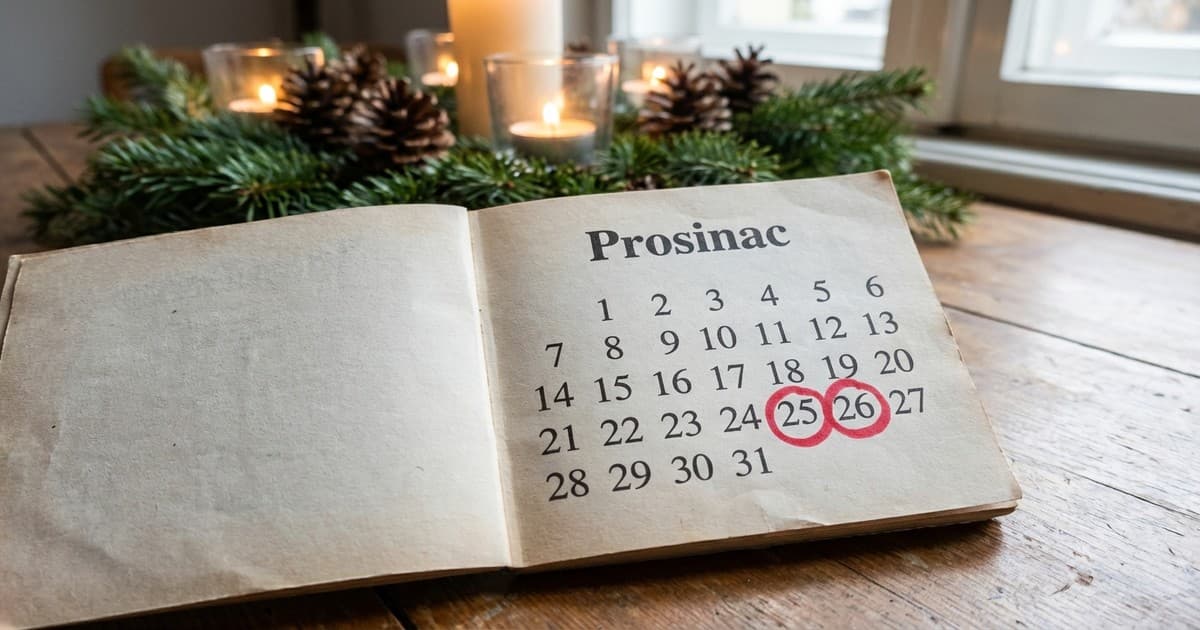 Božić 2026 u Hrvatskoj: Raspored neradnih dana
