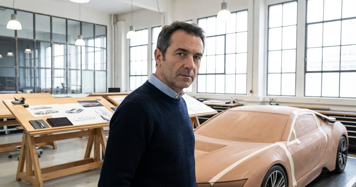 Kemal Curić in the automotive design studio