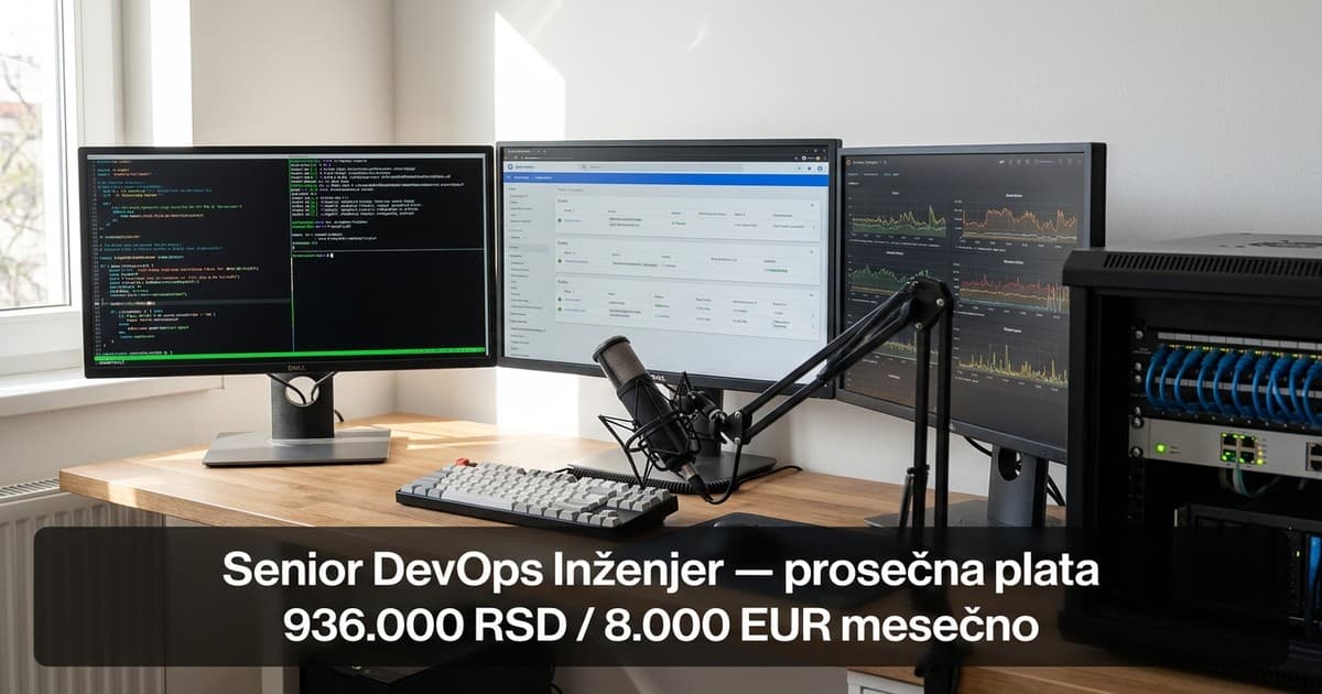Projektovana plata DevOps inženjera u Srbiji do 2026.