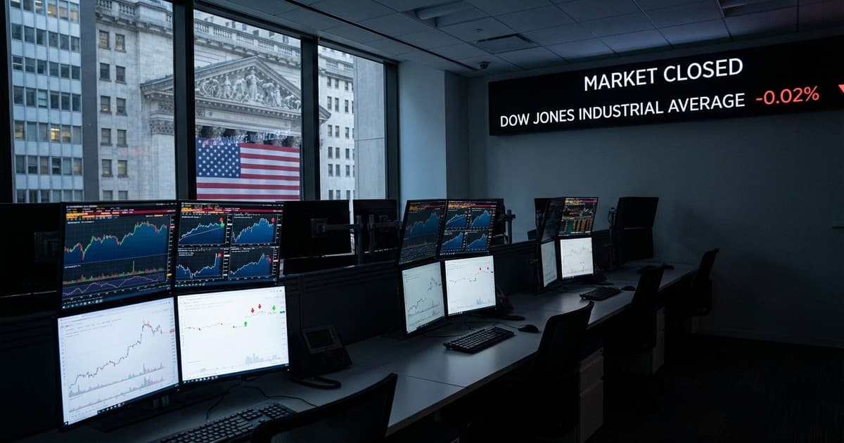Wall Street Closes with Minimal Movement