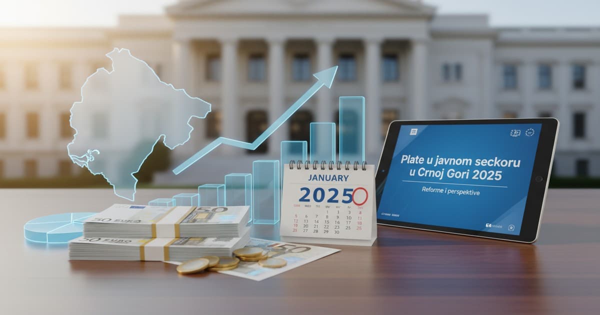 Featured Image - Plate u javnom sektoru u Crnoj Gori 2025