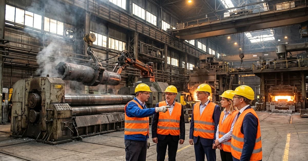 Potential investors visit EPCG Željezara Nikšić plant