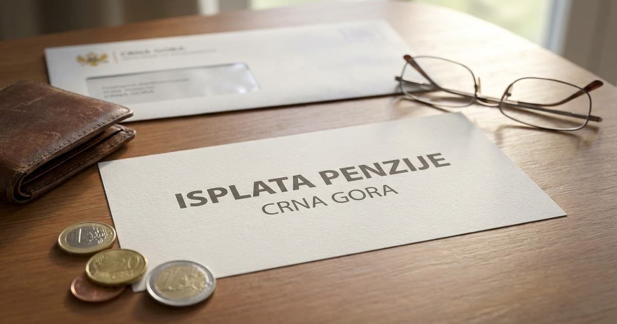 Priprema za 13. penzija isplata Crna Gora