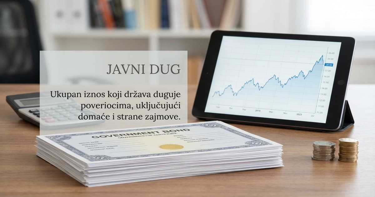 Vodič kroz ekonomske termine: Šta je javni dug