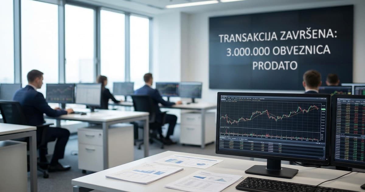Prva banka prodala tri miliona eura obveznica u jednom danu