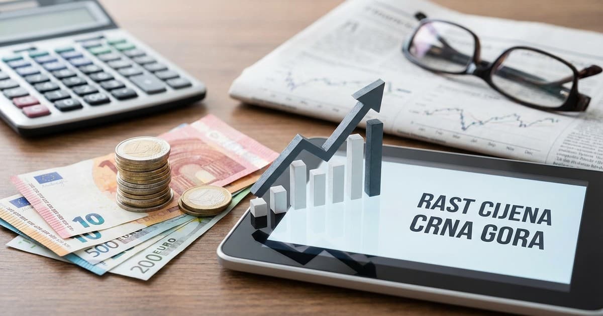 Rast cijena u Crnoj Gori: Inflacija na kraju 2025. godine