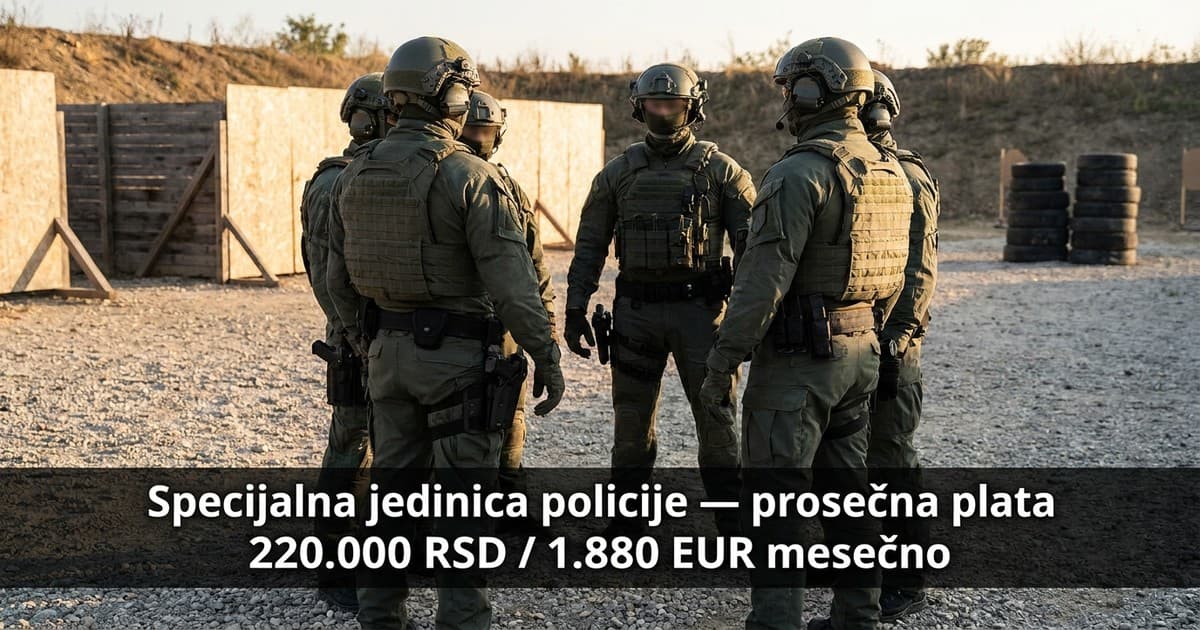 Specijalne jedinice MUP-a zarađuju duplo više od običnih policajaca