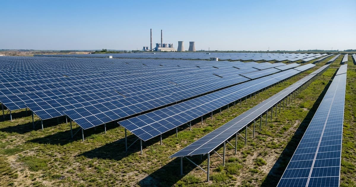 Solarna elektrana Petka u blizini termoelektrane