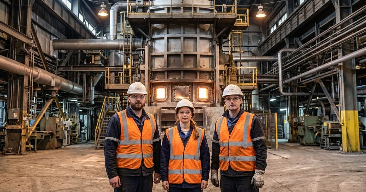 Steelworkers at Nova željezara Zenica
