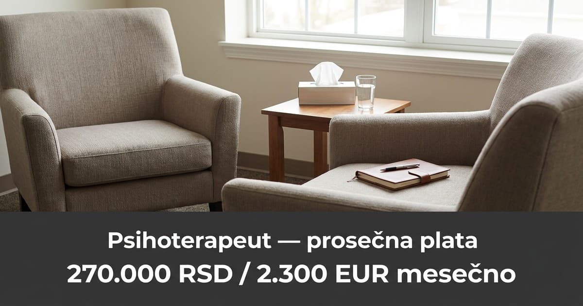 Psihoterapeuti u Srbiji 2026. zaradjuju troduplo više od školskih kolega