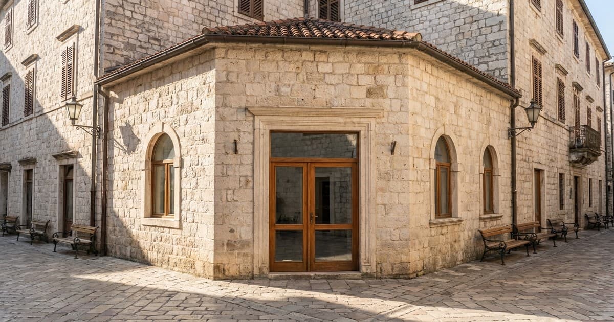 Exterior of the EPCG poslovnica u Kotoru