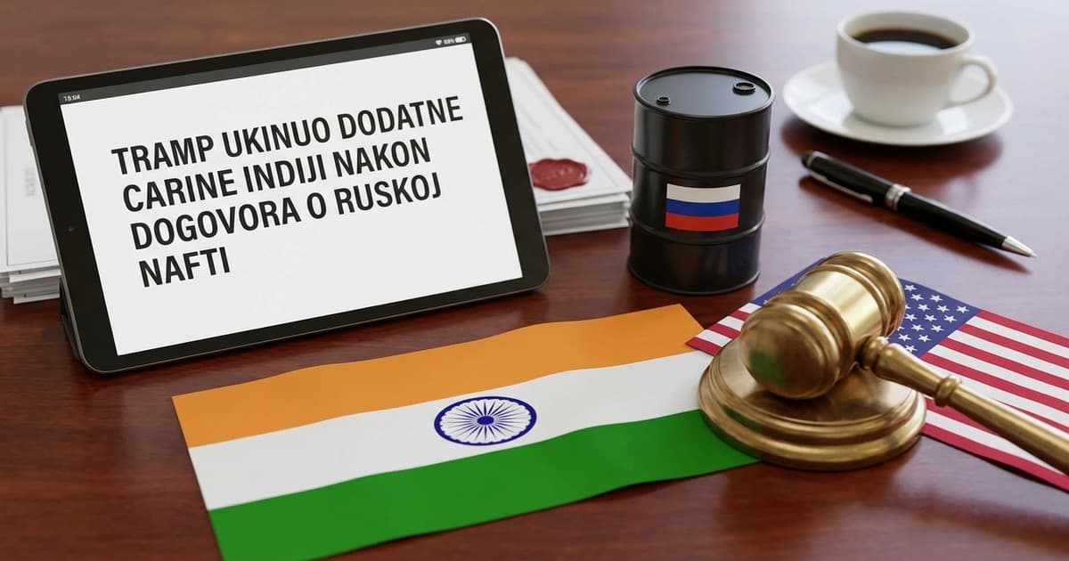 Tramp ukinuo dodatne carine Indiji nakon dogovora o ruskoj nafti