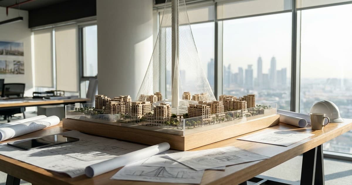 Maketa za Dubai Creek Tower u arhitektonskom birou