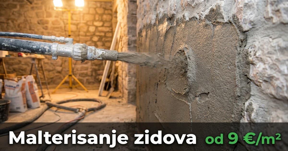 Malterisanje zidova: Cijene i vodič za ručno malterisanje