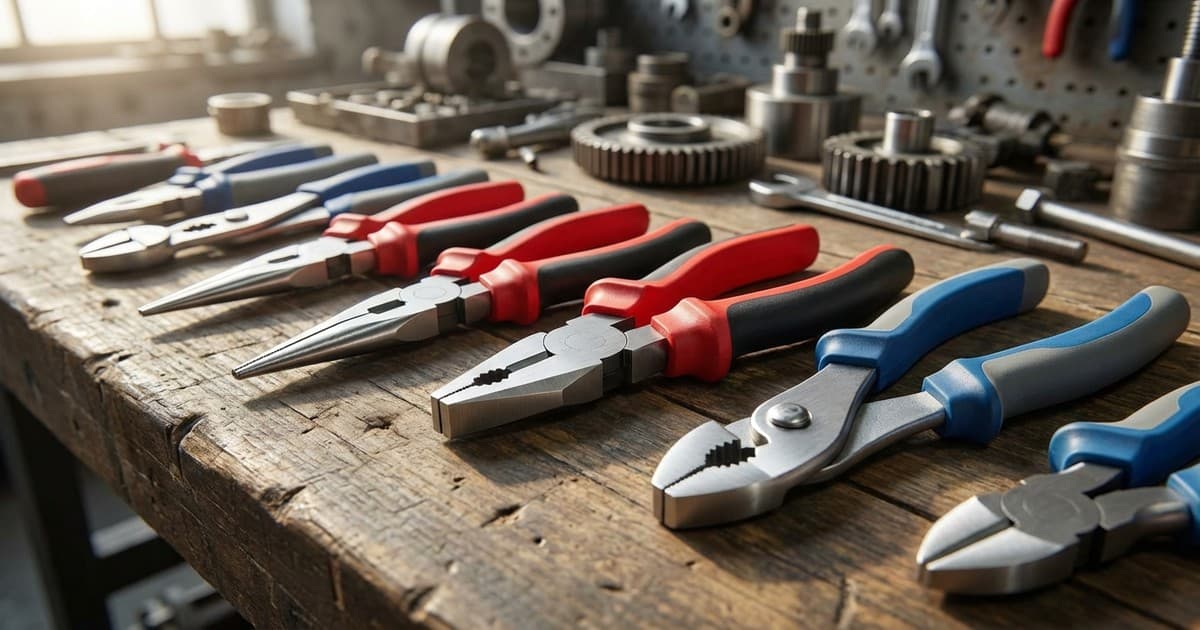 Vrhunski Knipex alati na radnom stolu