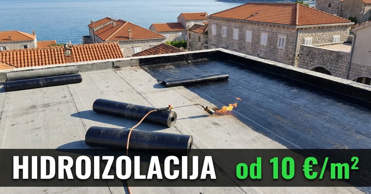 Hidroizolacija u Crnoj Gori: Radovi na krovnim terasama
