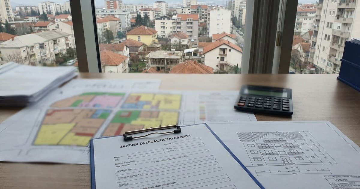 Cijena legalizacije u Podgorici: Od 48 do 141 euro po kvadratu