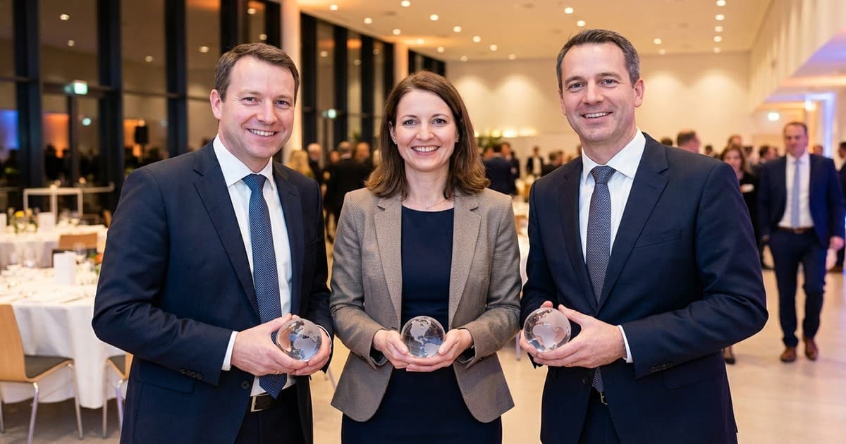 Winners of the Pro PR Globe Awards 2025 pose with trophies