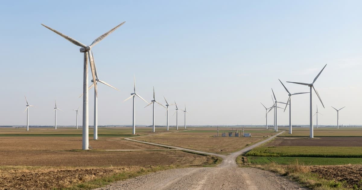 Wind turbines at Vetropark Alibunar