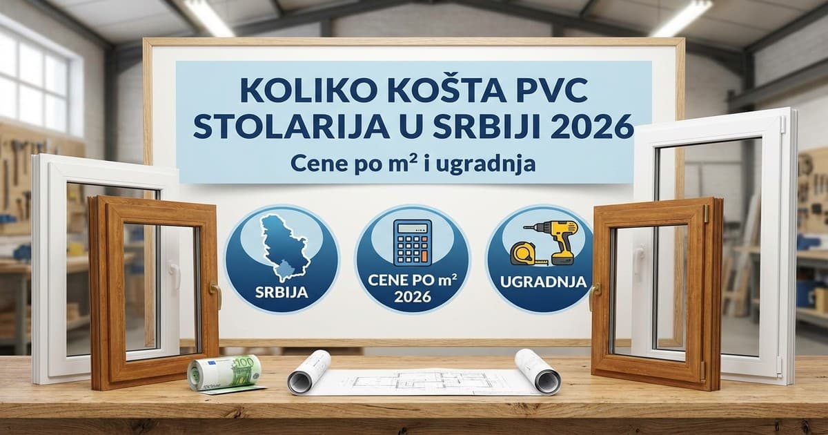 Analiza tržišta: PVC stolarija cena i ugradnja u Srbiji 2026