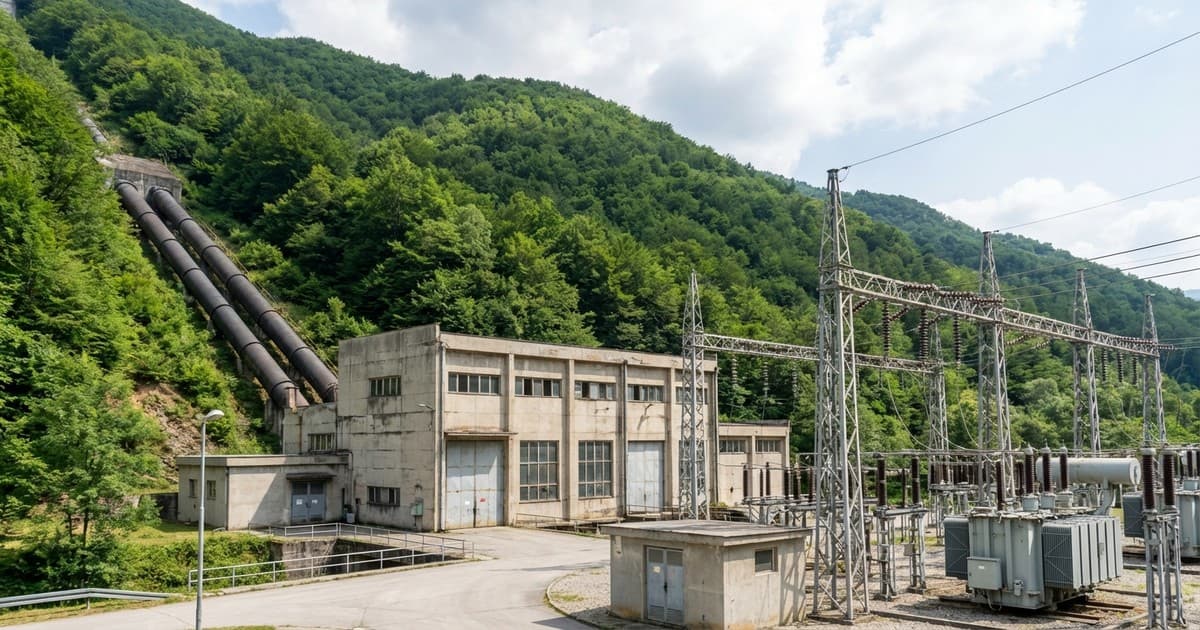 Facilities of the Hidroelektrana Vrla 3 power plant
