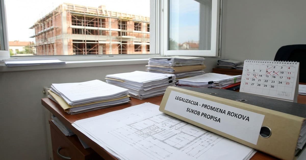 Sukob propisa i katastra odgađaju rokove legalizacije do 2027.