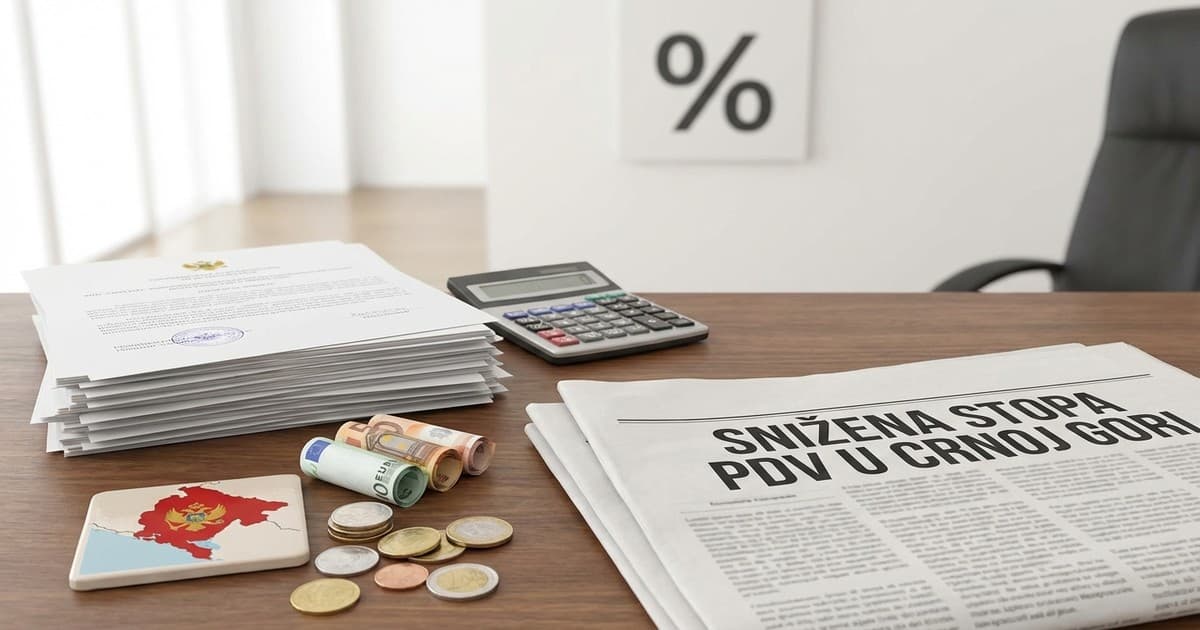 Nove stope PDV-a u Crnoj Gori: Ko plaća 7%, a ko 15%?