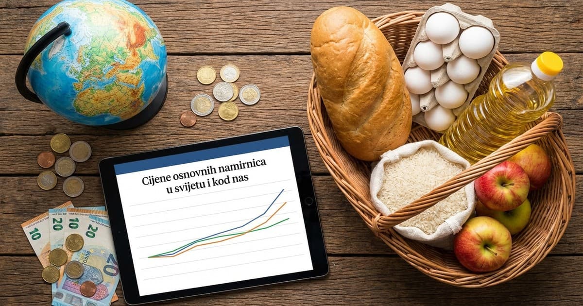 Cijene osnovnih namirnica u svijetu i kod nas
