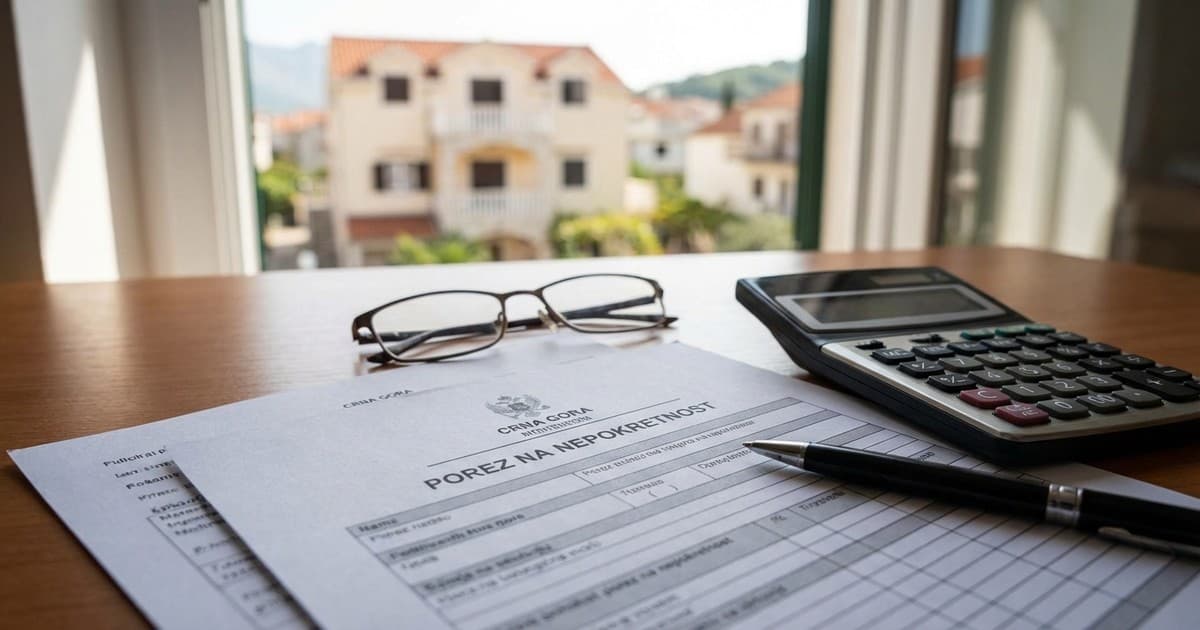 Porez na nepokretnost u Crnoj Gori obračunava se po stopi do 1%