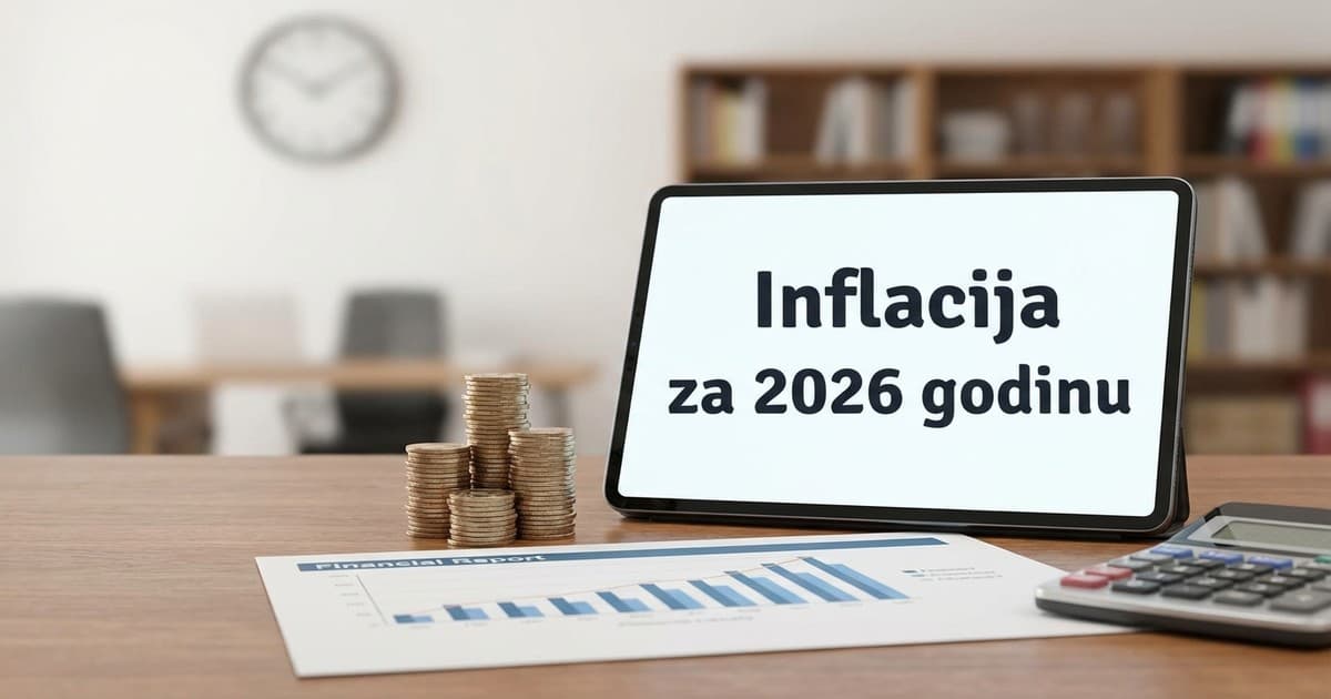 Inflacija za 2026 godinu: Očekuje se usporavanje na 2,3%