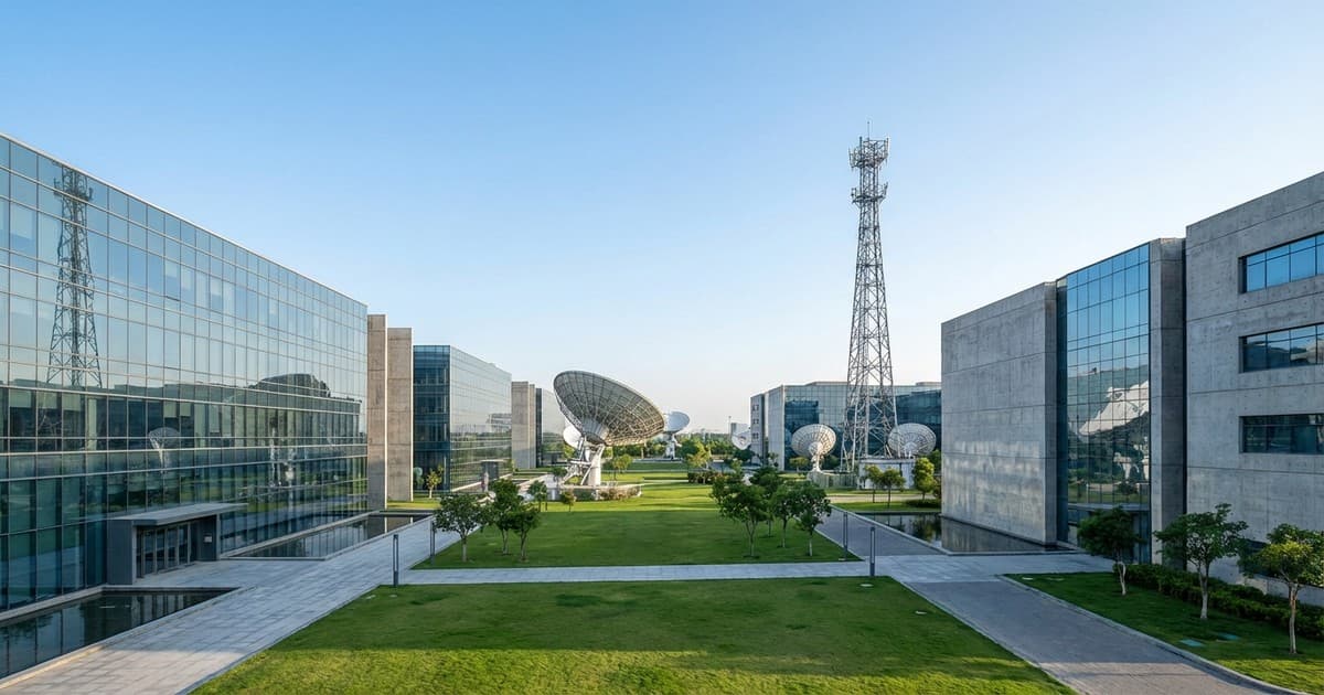 Modern Infobip headquarters and telecommunications center