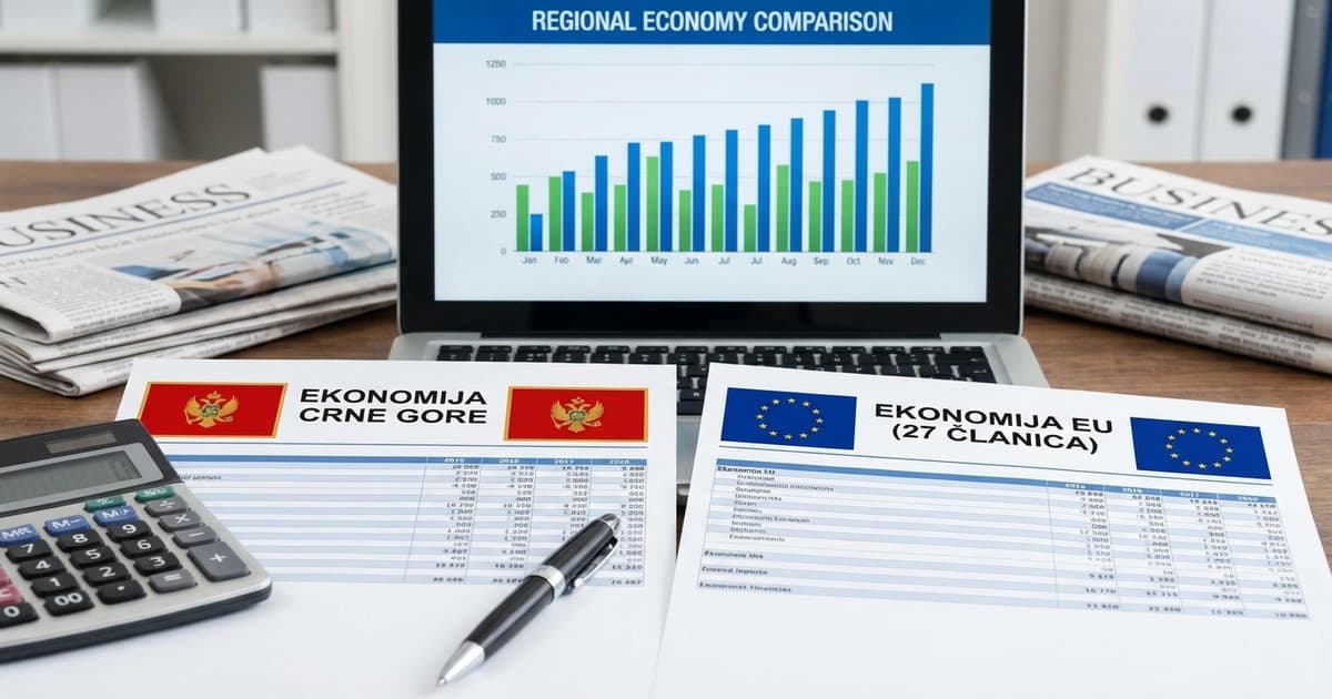 Ekonomija Crne Gore u poređenju sa EU: Gdje smo u 2025. godini?