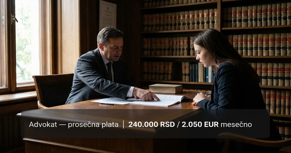 Analiza tržišta: Prosečna plata pravnika u Srbiji