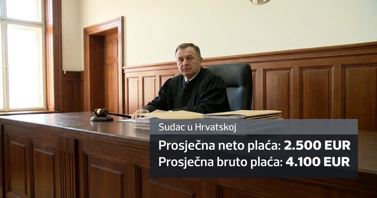 Plaća sudaca u Hrvatskoj: neto iznosi nakon reforme 2024.