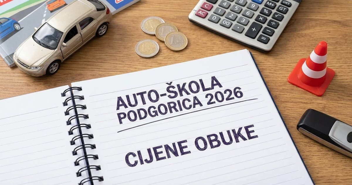 Koliko košta polaganje vozačkog ispita u Podgorici ove godine